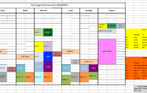 Nouveau planning utilisation terrain 