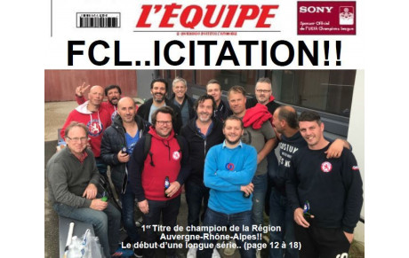 TITRE NATIONALE 3 AURA POUR LE FCL4H Vétérans