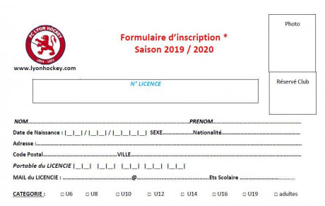 OUVERTURE DES INSCRIPTIONS