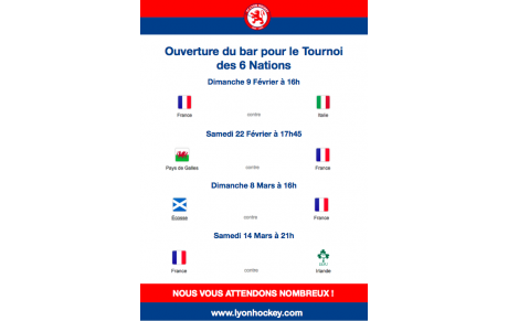 Ouverture du Bar pour le tournoi des 6 Nations